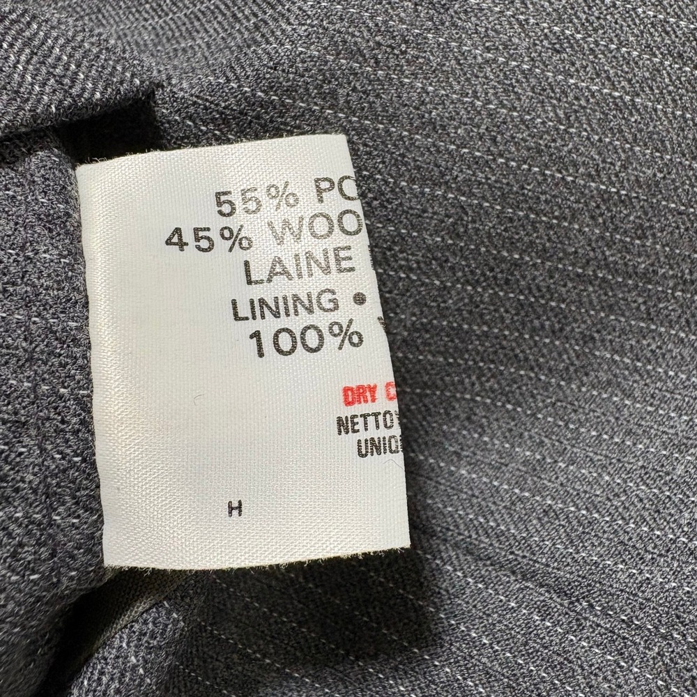 Vtg St Michael Men Pinstripe Suit 42R* 3 Piece Wool Gray Jacket Vest Pant 40x29 - Picture 16 of 16